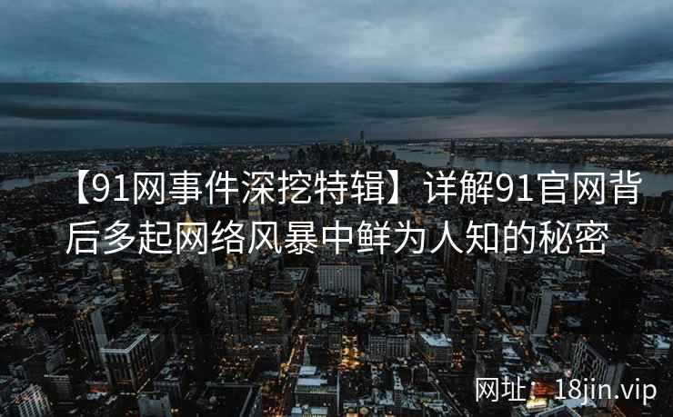 【91网事件深挖特辑】详解91官网背后多起网络风暴中鲜为人知的秘密