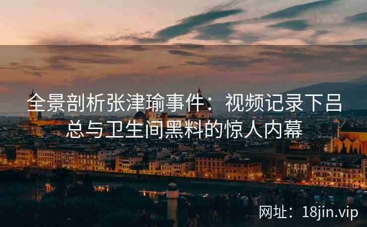 全景剖析张津瑜事件：视频记录下吕总与卫生间黑料的惊人内幕
