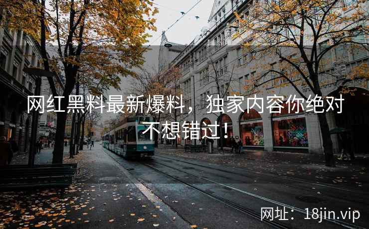 网红黑料最新爆料，独家内容你绝对不想错过！